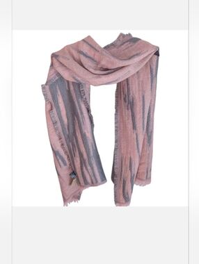 Women's Wilsons Leather Pink & Grey Scarf